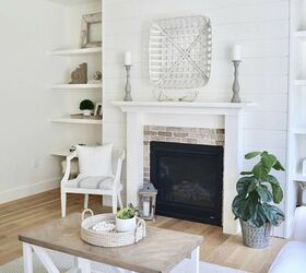 s 8 fireplace makeovers you have to see before winter, AFTER This DIY Shiplap was just the thing