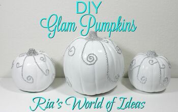 DIY Glam Pumpkins