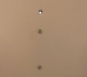 How can I cover these 3 ugly holes inside my front door? Hometalk