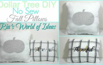 Dollar Tree DIY No Sew Fall Pillows