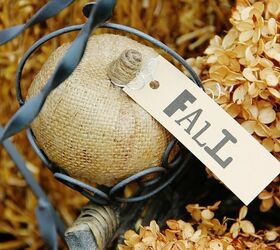 25 gorgeous ways to let everyone know that it s finally september, Dollar store DIY burlap pumpkin