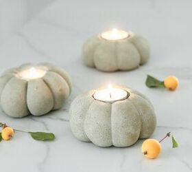 25 gorgeous ways to let everyone know that it s finally september, Pumpkin candles in 35 minutes