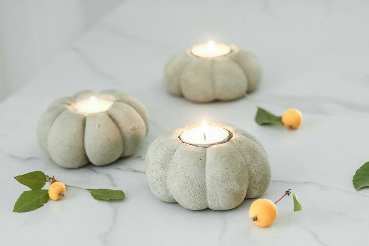 25 gorgeous ways to let everyone know that it s finally september, Pumpkin candles in 35 minutes