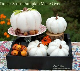 25 gorgeous ways to let everyone know that it s finally september, Dollar store pumpkin makeover
