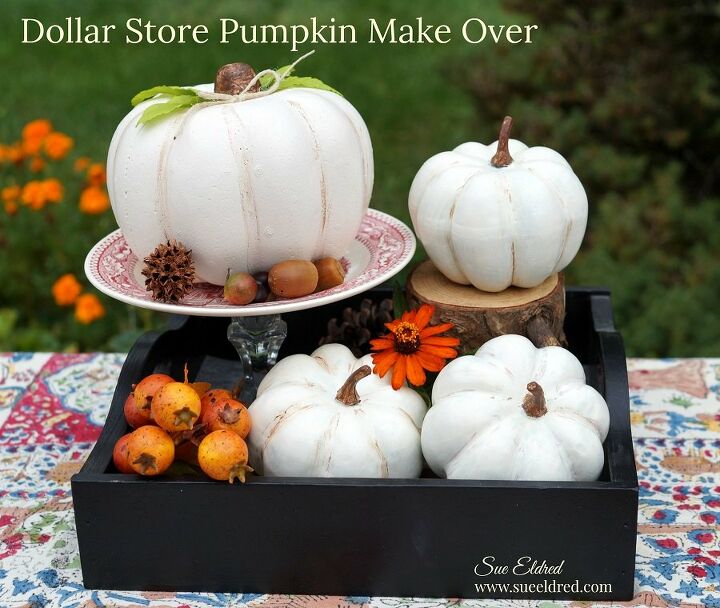 25 gorgeous ways to let everyone know that it s finally september, Dollar store pumpkin makeover