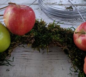 woodland apple wreath