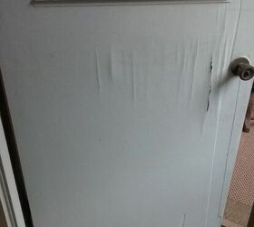how can i repair rehab this old veneer door