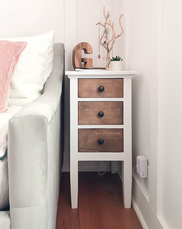 when plan b works in your favor for a nightstand makeover