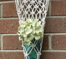 s join this years mst popular wall trend, Macrame Mason Jar Planter