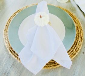 s 13 gorgeous table decor ideas for you o copy this fall, Dollar Store pumpkin napkin rings