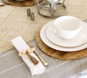 s 13 gorgeous table decor ideas for you o copy this fall, Wooden bead napkin rings