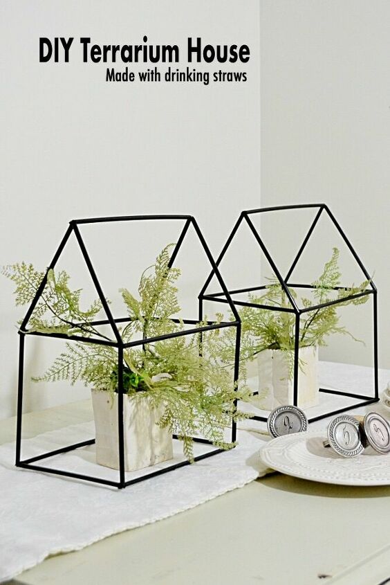 s 13 gorgeous table decor ideas for you o copy this fall, Easy and inexpensive house shape terrariums