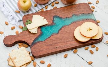 Scrap Wood & Resin Charcuterie Board