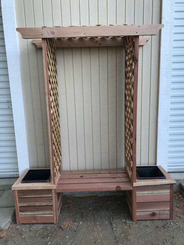 diy planter box bench seat