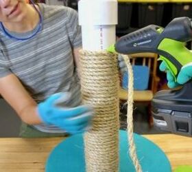 Cómo hacer un poste para gatos con tubos de PVC