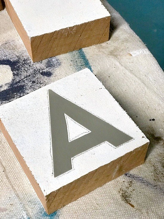blocos de alfabeto rstico para uma lareira