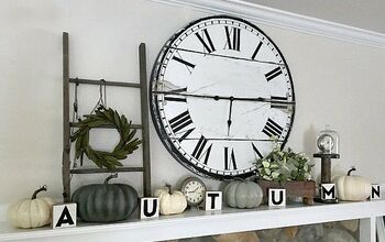 Rustic Letter Blocks for a Mantel