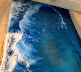 cmo hacer arte de las olas del ocano utilizando resina y madera