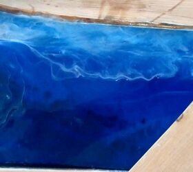 how to make ocean wave art using resin and wood