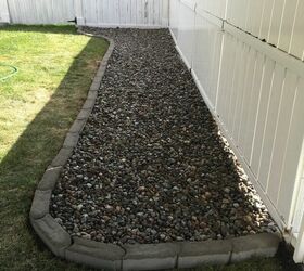 replaced some lawn with a rock garden, Right side of the new rock garden