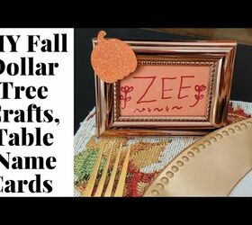 DIY Dollar Tree Fall Table Name Tags