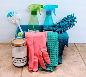 diy cleaning caddy using dollar tree products under 10 dollars