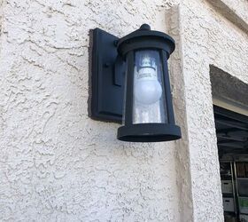 pinterest pin try halloween decor, Outdoor light by the side of garage
