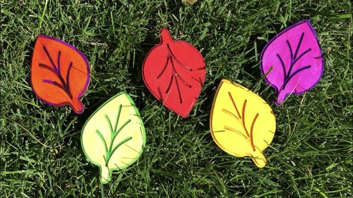 posavasos de otoo con hojas de colores