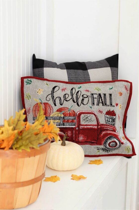 diy double sided no sew fall pillow