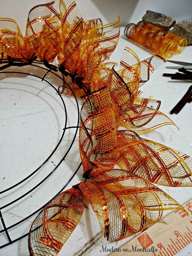 diy fall wreath from dollar tree supplies