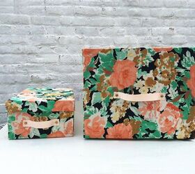 8 ways to turn cardboard boxes into beautiful storage for your home, Make em floral