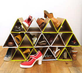 8 ways to turn cardboard boxes into beautiful storage for your home, Make some much needed shoe storage