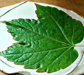 how to make beautiful air dried clay leaves