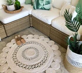 s 14 ways to make you home a cozy oasis, Cozy up your living room with a DIY rope rug