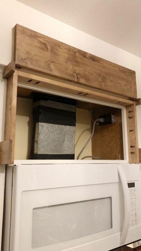 diy vent hood cover, Remove Cabinet Doors
