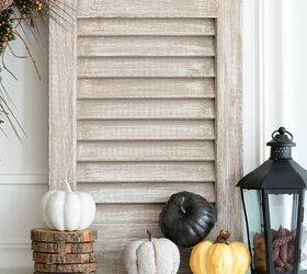 How to Achieve A Driftwood Paint Finish on Old Shutters