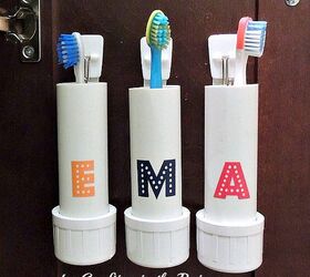17 incredible ways people are using pvc pipes for everything, PVC pipe toothbrush holder