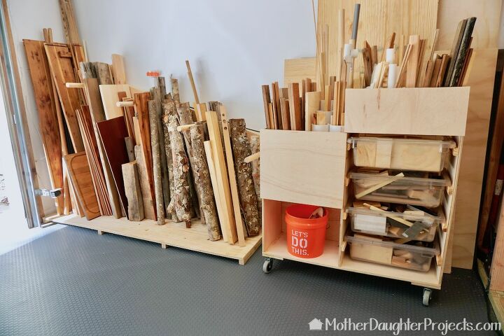 17 incredible ways people are using pvc pipes for everything, PVC pipe scrap wood storage