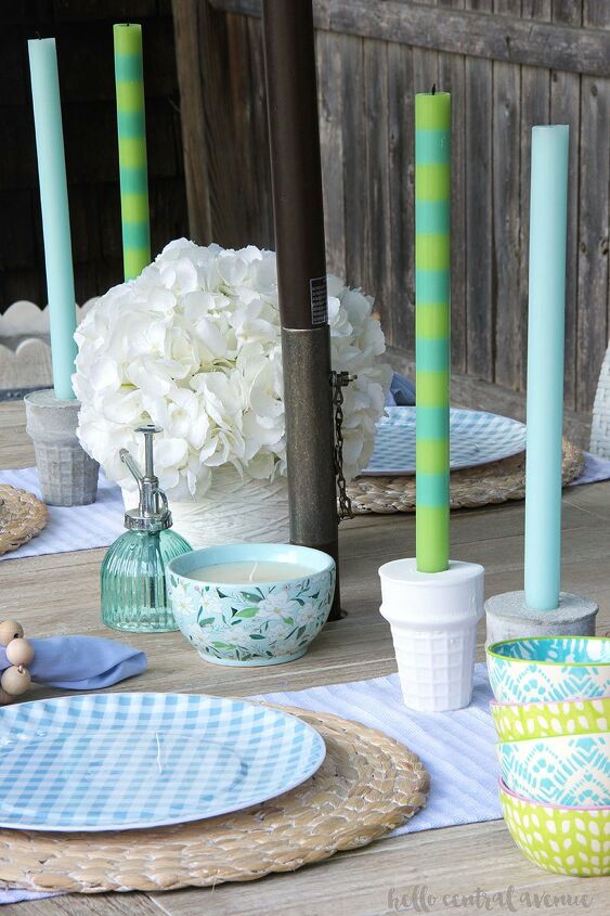 17 incredible ways people are using pvc pipes for everything, Cement candle holders with a PVC insert