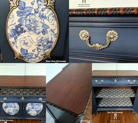 cabinet buffet sideboard makeover from boring to traditionally elegant