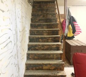 How shiplap rescued this dreadful-looking basement staircase