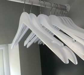 create a laundry drying area in your utility room, Wooden hangers