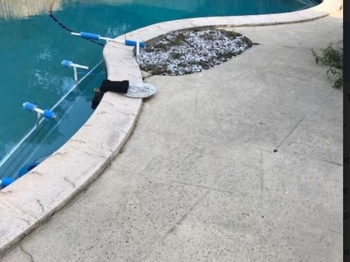q how would i decorate this area around the pool