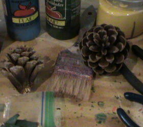 how to make pine cone flowers and simple pine cone wall art