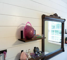 create a simple faux shiplap accent wall