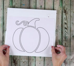 how to make pumpkin string art