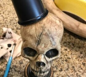 k cup dollar store skull makeover