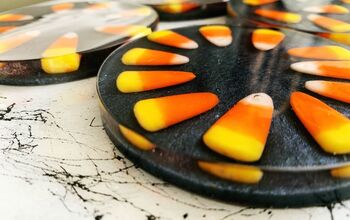 How to Make Candy Corn Coasters