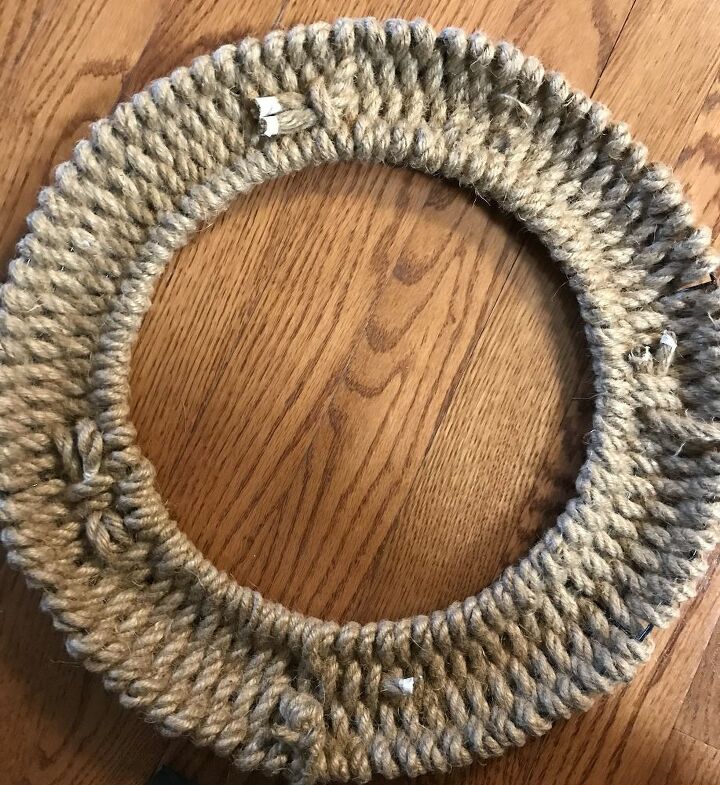 dollar tree jute wreath