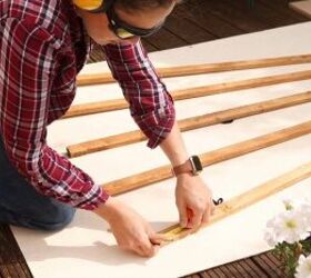 how to make hang wooden trellis